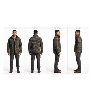 Trajes de Caza y Tiro de Camuflaje Digital Naranja Bosque para Hombre, Personalizables, Cálidos para Invierno, Totalmente Transpirables, Chaquetas de Moda OEM - Product Image 4