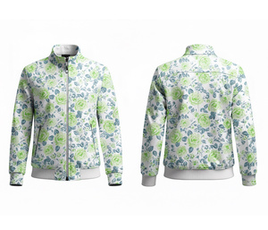 Veste d'entraînement à fermeture éclair intégrale par sublimation, vêtements de course et de fitness, chaude, respirante, séchage rapide |   Tailles Hommes Femmes Jeunes - Product Image 5