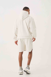Sweat-shirt à capuche et short assorti pour homme avec logo personnalisé, vêtements en gros OEM ODM - Product Image 3