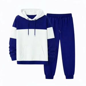 Ensemble de survêtement personnalisé en 2 pièces, jogging, vêtements de sport, survêtement en coton pour hommes - Product Image 1