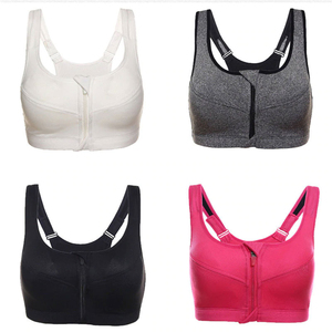 Top Class Women's Breathable Sports Bra With Front Zipper & Removable <b>Padded</b> Cups for Yoga & <b>Running</b> Medium Support Bra - Product Image 5