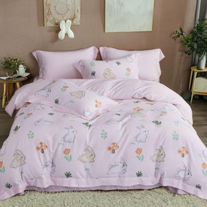 Nouveaux modèles pour l'ensemble de housse de couette écologique avec taie d'oreiller Â ¥ 600s Collection de literie moderne 4 pièces - Product Image 1