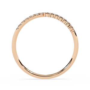 แหวนเพชรทรงกลมเรียบหรูมินิมอลสำหรับผู้หญิง ทองคำแท้ 14k เหมาะสำหรับเป็นของขวัญ งานหมั้น วันครบรอบแต่งงาน - Product Image 5