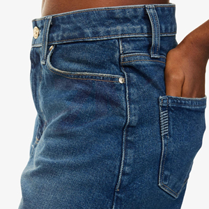 Shorts en jean pour femmes, délavé vintage, taille haute, vêtements de mode en denim pour le quotidien, shorts en jean premium pour femmes - Product Image 4