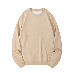 Sweat-shirt molletonné surdimensionné à col rond pour femme, couleur orange personnalisée, coupe ample décontractée, vente en gros, streetwear USA, Royaume-Uni, Europe - Product Image 3
