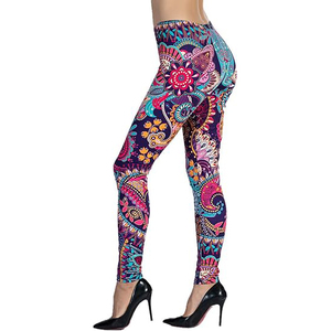 Leggings de sport pour femmes, doux, respirants, tricotés, longueur intégrale, en Spandex/Polyester, sublimation, pour la gym et l'entraînement, haute qualité, prix avantageux - Product Image 1