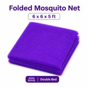 Portable 6x6x5 FT <b>Double</b> <b>Folding</b> Polyester <b>Bed</b> Net Modern Design Foldable Mosquito Net for Home Hotel Travel Outdoor Use - Product Image 2