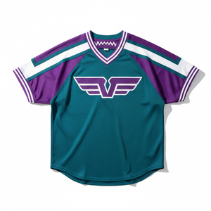 Camiseta de Béisbol de Diseño Personalizado, Impresión por Sublimación, Uniforme Deportivo de Alta Calidad con Botones Completos, Tallas Grandes - Product Image 1