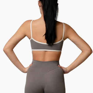 Sujetador Deportivo para Mujer, Soporte Medio, Personalizado, Sin Costuras, Tejido Elástico Cómodo, Secado Rápido, Ecológico, Transpirable, con Recortes, Ropa Deportiva - Product Image 6
