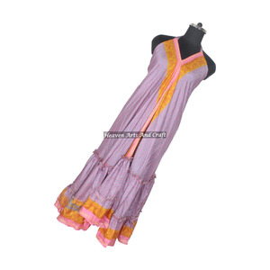 Elegante Vestido Largo de Seda para Mujer, Estilo Bohemio Vintage, Vestido de Noche Elegante para Cena, Diseño sin Mangas - Product Image 1
