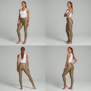 Femme Yoga Leggings Confortable Taille Haute Stretch Pantalon Logo Personnalisé Vêtements D'entraînement Gym Porter Élégant Fitness Vêtements De Sport - Product Image 4
