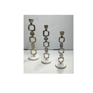 Hot Selling Cast Aluminium Candle Holder <b>Rope</b> Style for One Candle Nickel Plated Home Decoration Candle Holder Metal Crafts - Product Image 5