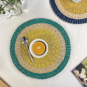 Natural Seagrass Charger Plates Customize Sizes Variety of Colors Handmade Rattan <b>Placemat</b> for Table Decor Made in Vietnam HNH - Product Image 3
