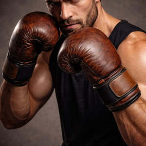 Guantes de Boxeo de Cuero con Cierre de Gancho y Bucle en la Muñeca para Adultos, Entrenamiento, Sparring, Muay Thai, Equipo de Boxeo - Product Image 4