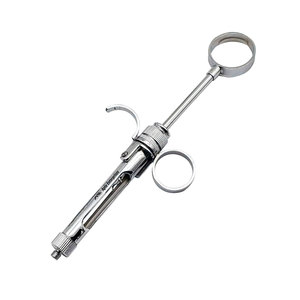Jeringa Dental Manual de Aspiración con Mango de 2.5 Anillos, Instrumentos Quirúrgicos Dentales Reutilizables Profesionales de Acero Inoxidable de Primera Calidad - Product Image 1