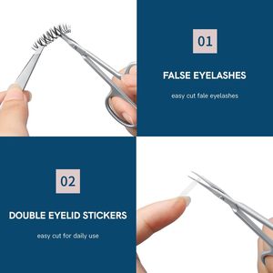 Ciseaux à cuticules pour soins de beauté, pointe incurvée et arrondie, lame en acier inoxydable, angle de 5 degrés pour plus de sécurité, usage adulte - Product Image 4