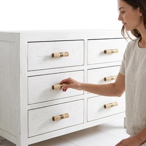 Tirador y Pomo de Cajón Moderno Cilíndrico de Madera en Forma de T, Ecológico y Duradero para Cocina, Villa, Hogar y Oficina - Product Image 3