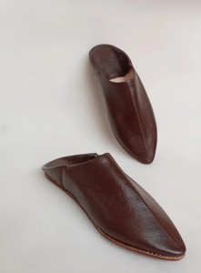<b>Moroccan</b> <b>slippers</b> entirely hand-sewn women's <b>slippers</b> handcrafted - natural tanning - Product Image 3
