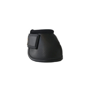 Protège-jambes en maille noire pour chevaux avec fermeture auto-agrippante - Product Image 2