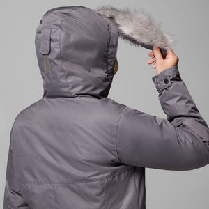 Vente en gros ELINE SPORTS – Doudoune parka d'hiver pour femme, coupe-vent, à capuche, col montant, manches matelassées en softshell - Product Image 5
