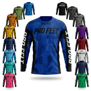 Jersey de Motocross Personalizado al por Mayor, Camiseta de Carreras MTB, Transpirable, de Secado Rápido, para Todo Terreno, de Primera Calidad - Product Image 1