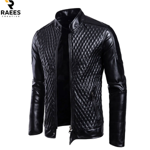 Veste en cuir pour homme à manches longues avec logo personnalisé, design 2026, disponible pour un usage décontracté, à prix avantageux - Product Image 3