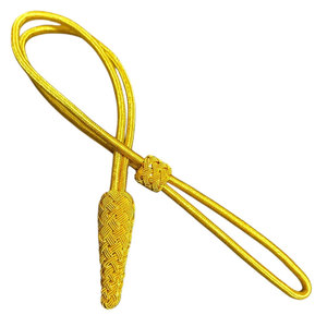 Cordon décoratif tressé fin en coton/nylon/polyester, finition nœud d'épée, léger, écologique, personnalisable pour les cérémonies - Product Image 1