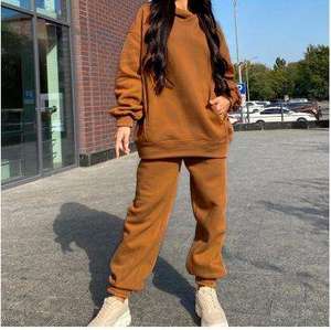 Vêtements pour femmes en gros 2026 – Pantalon une pièce coupe droite, taille élastique, survêtement décontracté, couleur unie, pantalon de jogging sportif - Product Image 3
