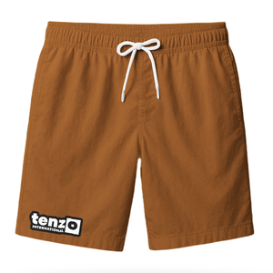 Pantalones Cortos Casuales Sólidos para Hombre, Material Personalizado, Transpirables, de Secado Rápido, Cintura Alta con Cordón, para Gimnasio, Playa y Ropa Urbana - Product Image 2