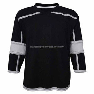 เสื้อฮอกกี้น้ำแข็งคุณภาพพรีเมียม ป้องกันลม แห้งเร็ว ผลิตจากโพลีเอสเตอร์ 100% สีตามสั่ง ชื่อทีม ออกแบบเองได้ - Product Image 1
