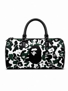 Sac de voyage de luxe en cuir 2026, imprimé camouflage et graffiti, grande capacité, doublure polyester, fermeture éclair, pour week-end - Product Image 6