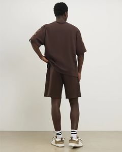 Ensemble Jogging Streetwear Personnalisé avec Broderie Intégrale OEM pour Hommes, T-shirt d'été et Short Assorti, Ensemble 2 Pièces - Product Image 6