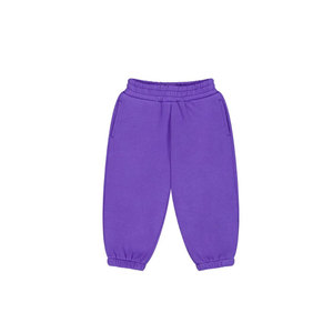 Survêtement à capuche violet pour bébés filles, couleur unie, manches longues, coupe ample décontractée avec poche avant, vêtements d'automne pour nourrissons et tout-petits - Product Image 2