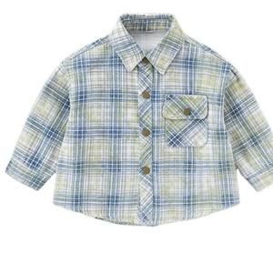 Nueva Colección de Otoño, Camisa de Manga Larga con Cuello y Estampado para Niños, Prenda Exterior Informal y Versátil, 100% Algodón Transpirable - Product Image 2