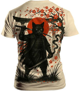 Camiseta de Hombre de Alta Calidad al por Mayor, 100% Algodón, Tejido Transpirable, Corte Holgado, Manga Corta, Diseño Personalizado, Tallas Grandes, Estampada, 300g - Product Image 2