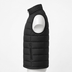 <b>Men</b> Puffer <b>Vest</b> Durable Fabric Warm Quilted Design Comfortable Fit Lightweight Sleeveless Jacket For Winter Outdoor Use - Product Image 3