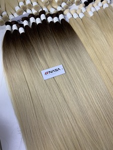 Extensions de cheveux humains vierges vietnamiens 100% de haute qualité, prix d'usine, résistantes à la chute, compatibles avec la permanente, super double trame, en vrac - Product Image 2