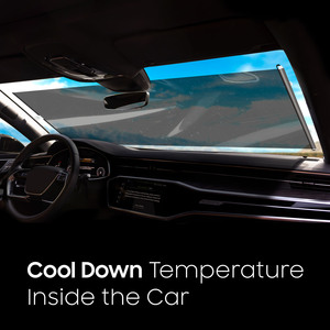 Parasol Retráctil para Ventana de Auto Roadpower, Película de Control Solar con Protección UV, Ayuda a Reducir el Calor y el Resplandor Dentro del Vehículo - Product Image 3