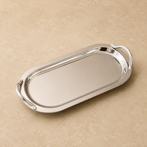 Artisan Stainless Steel <b>Rectangular</b> Serving <b>Tray</b> with Modern Side Handles Premium <b>Mirror</b> Finish Durable Display Platter - Product Image 3