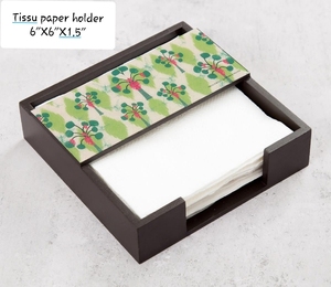 Tirelire en bois écologique faite à la main avec incrustation de laiton, décoration florale, forme personnalisée, finition polie pour montage mural à la maison - Product Image 3