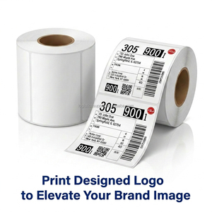 Premium 4x6 Direct Thermal Digital Barcode Shipping <b>Labels</b> BPA Free <b>Waterproof</b> Oil Proof Eco-Friendly Logistics Stickers - Product Image 3