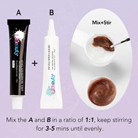 Kit de Tinte Coreano de Larga Duración para Cejas y Pestañas, Venta al por Mayor, Set de Tinte de Henna para Cejas y Pestañas de 15ml, Kit Profesional de Tinte para Cejas