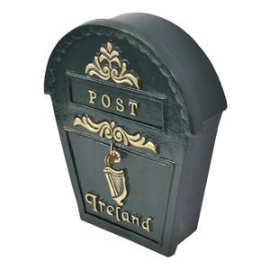 Farmhouse Style Irish Green Post <b>Box</b> Vintage Look Heavy Duty <b>Letter</b> <b>Box</b> For Christmas Holiday Decoration - Product Image 2