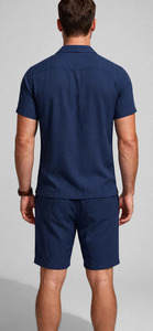 2026 Wholesale Summer Men's Casual Shorts <b>Set</b> Plain Color Solid 100% Cotton Jersey Quick Dry Knitted Customized Logo <b>Twin</b> <b>Set</b> - Product Image 3