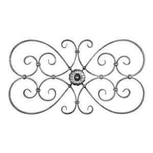 Iron Wall Sculpture Floral Design Traditional Home Decor Living Room Art Metal Wall Hanging Irregular Shape Single Piece - Product Image 1