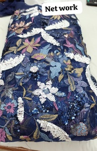 Tela de Bordado de Red Premium con Diseño Floral y Lentejuelas, 64 GSM, 44 Pulgadas de Ancho, Material para Vestidos de Fiesta, Paquete de 5 Metros - Product Image 5