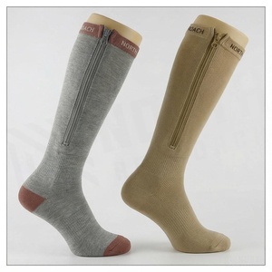 North Approach <b>Knee</b> <b>High</b> <b>Socks</b> Solid Color Breathable Knitted for Adults Daily Casual Wear - Product Image 3