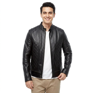 Fully Customized Genuine Cowhide Men Leather <b>Jackets</b> Made in Sialkot Pakistan Cheap Low Price Leather <b>jacket</b> for men - Product Image 1