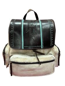 Vintage <b>Tooled</b> PU Leather Handmade Western Style Multi-Size Travel <b>Backpack</b> Premium Rucksack by HORZE N PET INTERNATIONAL - Product Image 5