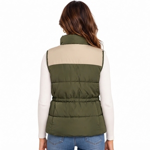 Premium <b>Women</b> Puffer <b>Vest</b> <b>Winter</b> Quilted Outerwear Warm Filling Lightweight Design Comfortable Fit Outdoor Clothing OEM - Product Image 2